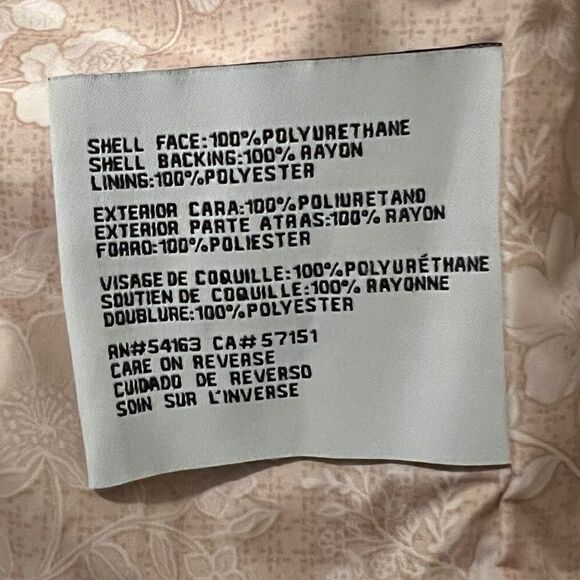 GUESS Women's Faux Leather Asymmetrical Moto Jacket Blush Pink XL NWT - Picture 8 of 9